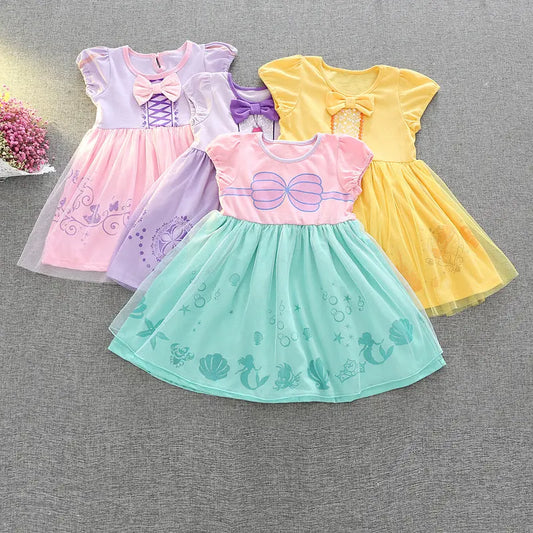 Girls Princess Dresses Set of 4 with Tulle Skirts Trend Trovs
