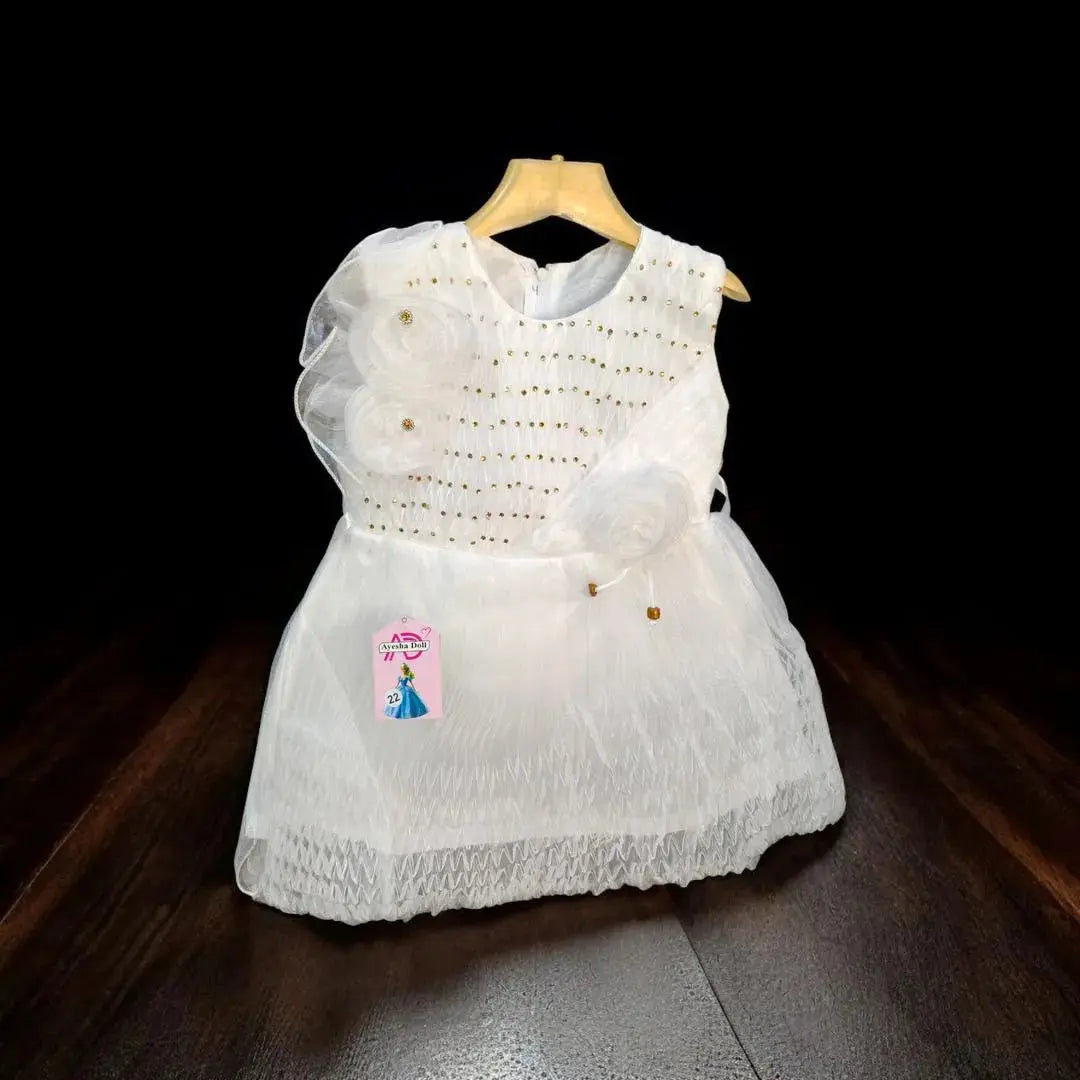 Stylish Collection Fancy 2 Pcs Girl Frock Wedding Party Wear TrendTrovs